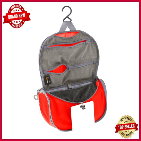Ultralight Hanging Toiletry Bag Compact Travel Organizer with Mirror